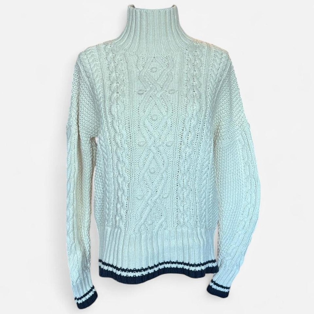 Vineyard Vines White Cable Knit‎ Sweater SMALL